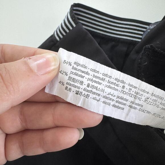 Zara Pants Womens Medium Black Slim Fit Casual Stretch Trousers Dress Modern - Picture 5 of 8